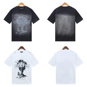 Magliette di moda viola-1624  