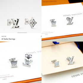 Louis Vuitton LV lettera e fiori orecchini-3810  