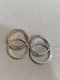 Chopard oro bianco roccia zucchero diamante anello-3836  