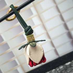 MIUMIU fiore piccolo ciondolo borsa ornamento-3850  