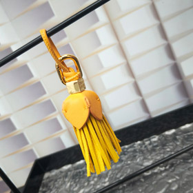 MIUMIU cuoio mini borsetta fiore pendente-3878  