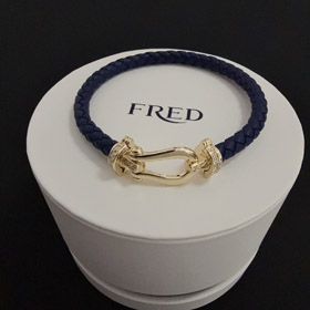 Feiden full diamante diamante ferro da cavallo fibbia braccialetto-3984  