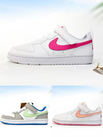 Nike NK Court Borough GS scarpe da ginnastica per bambini low-top-4101  