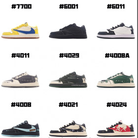 Nike NK Giordania pelle anti-scivolo basso-top retro ragazzi pallacanestro scarpe-4107  