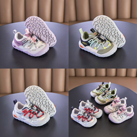 scarpe da corsa per bambini serie sportive a maglia bassa-4129  