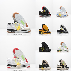 Giordania Air Giordania 4 RM scarpe da basket retro low-top per bambini-4151  