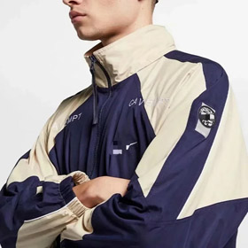 Cav vuoto x Nike Joint Stand Collare Zipper Giacca-4335  