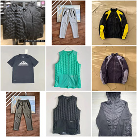 Nike colore solido cerniera collo rotondo senza maniche giù gilet/T-shirt/suit-4336  