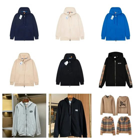 Burberry Giacca con cappuccio a zip-4343  