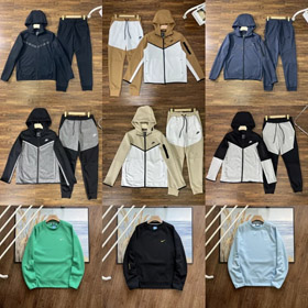 Nike tessuto Tech Futura sciolto cappuccio tuta da ginnastica-4475  