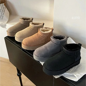 UGG semplice leggero moda gomma suola stivali di cotone-4499  