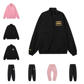 Corteiz stand collare stampato a maniche lunghe abito casual-4773  