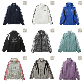 Adidas nuova giacca sportiva a tre righe stand collare casual-4777  