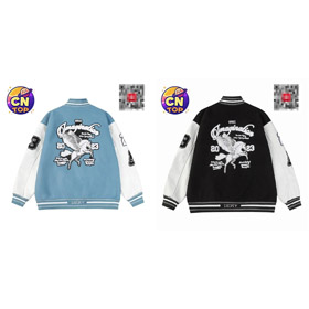 AMIRI colore-bloccato lettera stampa Oversized Varsity Giacca-4856  