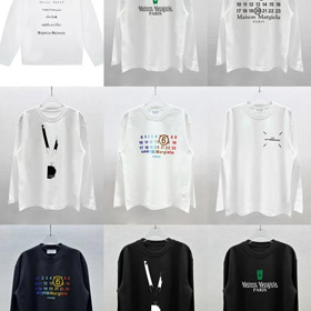 Maison Margiela cotone puro doppio strato T-shirt oversized-5018  