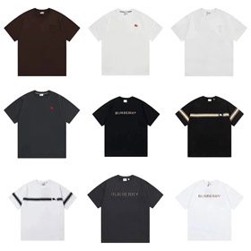 Burberry nuova T-shirt a maniche corte ricamata-5168  