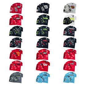 Camicia e pantaloncini a maniche corte stampati Hellstar set-5185  