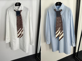 Louis Vuitton (LV) nuova collezione monogramma logo collare cravatta camicia abito-5411  
