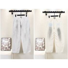 I nuovi pantaloni casual in denim a gamba larga a cravatta in stile vintage di Balenciaga-5433  