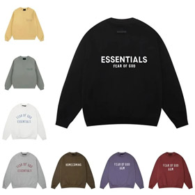 ESSENTIALS Oversized Crew Collo Felpa-5528  