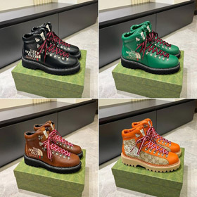 La faccia nord x Gucci stampa in rilievo stivali-5590  