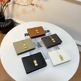 Celine stile vintage stampato multi-carta titolare documento con fibbia chiusura-5787  