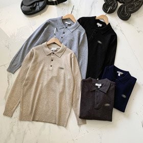 Lacoste cardigan a maglia a collare-5896  